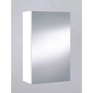 Buy Maldon 400mm White and Mirrored 1 Door Wall Mounted Bathroom Cabinet from Furnituretta