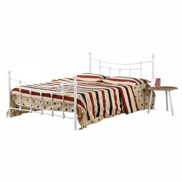 Buy Surrey King Size Bed White, Colour: White, Size: King Size from Furnituretta