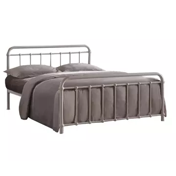 Buy Miami Ivory Metal Small Double Bed Frame, Colour: Ivory, Size: 4ft/Small Double, Width: 124 from Furnituretta