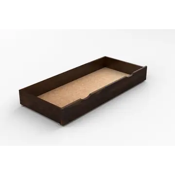 Buy Underbed Storage Drawer – Solid Wood with Pull/Push Grooves, Multiple Sizes & Finishes, Colour: Walnut, Item Width: 98 - 1/2 size from Furnituretta