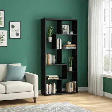 Buy Quebec Black Shelving Unit from Furnituretta