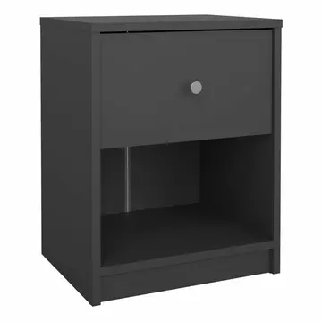 Buy May Bedside 1 Drawer in Grey from Furnituretta
