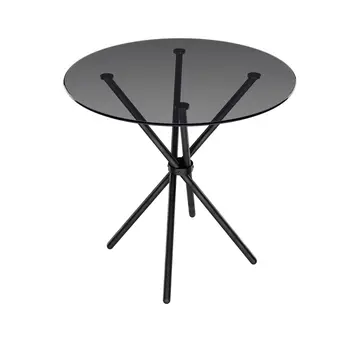 Buy Casa Glass & Black Dining Table from Furnituretta