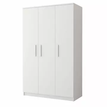 Buy Omega OM-19 Hinged Wardrobe 120cm, Colour: White Matt, Carcass: White Matt, Item Width: 120 from Furnituretta