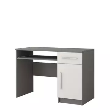 Buy Omega OM-08 Computer Desk Grey Matt 110cm, Colour: Grey Matt, Width: 110 from Furnituretta