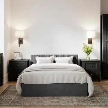 Buy Berlin Silver Bed, Colour: Silver, Bed Size: King (5ft) from Furnituretta