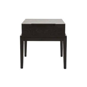 Buy Orchid 1 Drawer Bedside, Colour: Wenge (Black Stained Oak) from Furnituretta