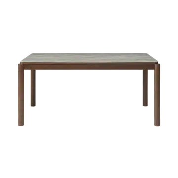 Buy Willow Small Dining Table in Timber Tobacco with Marble‑Effect Top from Furnituretta