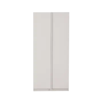 Buy Albion Wardrobe in Stone Finish with Rail and Storage Shelf from Furnituretta