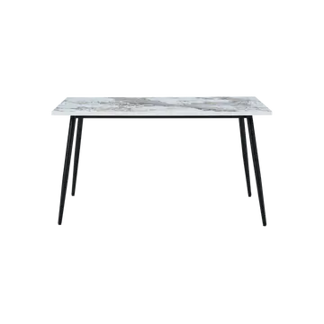 Buy Horizon Medium Rectangular Dining Table with Marble‑Effect Top from Furnituretta