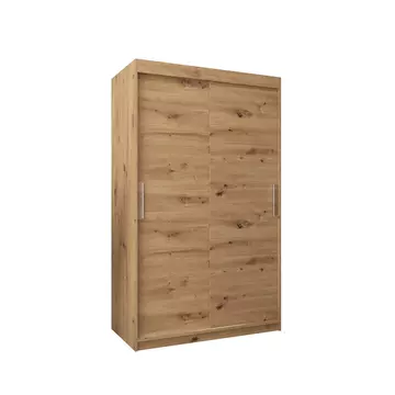 Buy Tokyo Sliding Door Wardrobe 120cm, Colour: Oak Artisan, Item Width: 120 from Furnituretta