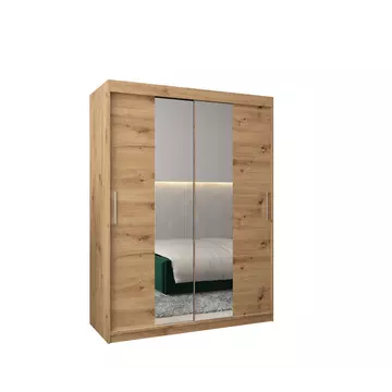 Buy Tokyo I Sliding Door Wardrobe 150cm, Colour: Oak Artisan, Width: 150 from Furnituretta