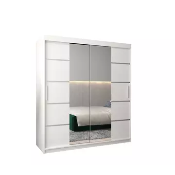 Buy Verona 04 Sliding Door Wardrobe 180cm, Colour: White, Item Width: 180 from Furnituretta