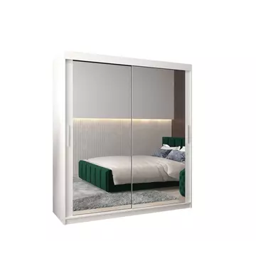 Buy Tokyo III Sliding Door Wardrobe 180cm, Colour: White, Item Width: 180 from Furnituretta