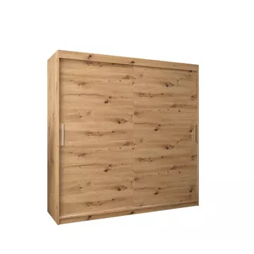 Buy Tokyo Sliding Door Wardrobe 200cm, Colour: Oak Artisan, Width: 200 from Furnituretta
