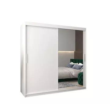 Buy Tokyo II Sliding Door Wardrobe 200cm, Colour: White, Item Width: 200 from Furnituretta