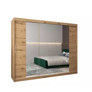 Buy Tokyo II Sliding Door Wardrobe 250cm, Colour: Oak Artisan, Item Width: 250 from Furnituretta