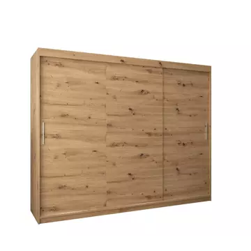 Buy Tokyo Sliding Door Wardrobe 250cm, Colour: Oak Artisan, Item Width: 250 from Furnituretta