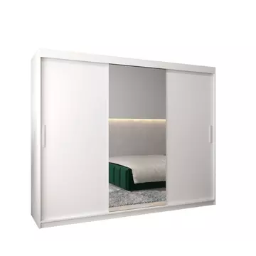 Buy Tokyo I Sliding Door Wardrobe 250cm, Colour: White, Item Width: 250 from Furnituretta