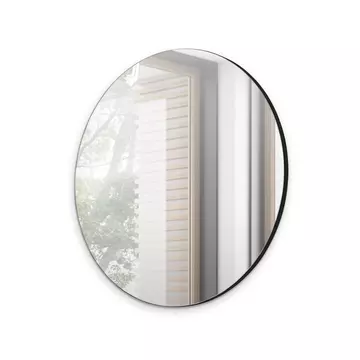 Buy Navene Round Mirror 70cm, Colour: Black, Width: 70 from Furnituretta