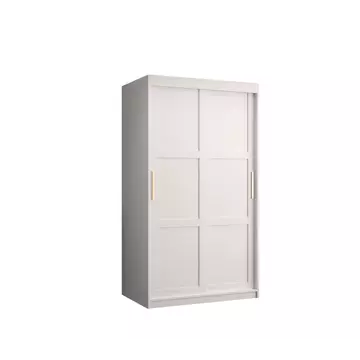 Buy Ramiro I Sliding Door Wardrobe 100cm, Colour: White, Item Width: 100 from Furnituretta