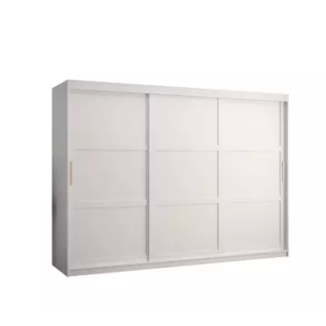 Buy Ramiro I Sliding Door Wardrobe 250cm, Colour: White, Item Width: 250 from Furnituretta