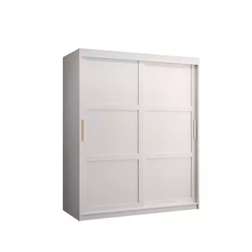 Buy Ramiro I Sliding Door Wardrobe 150cm, Colour: White, Width: 150 from Furnituretta