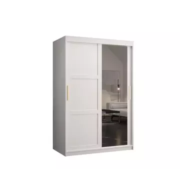 Buy Ramiro II Sliding Door Wardrobe 120cm, Colour: White, Item Width: 120 from Furnituretta