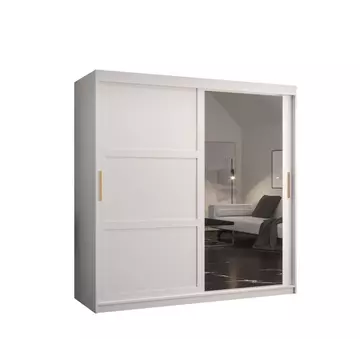 Buy Ramiro II Sliding Door Wardrobe 180cm, Colour: White, Width: 180 from Furnituretta
