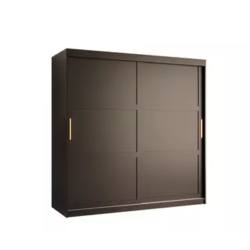 Buy Ramiro I Sliding Door Wardrobe 180cm, Colour: Black, Item Width: 180 from Furnituretta