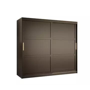 Buy Ramiro I Sliding Door Wardrobe 200cm, Colour: Black, Item Width: 200 from Furnituretta