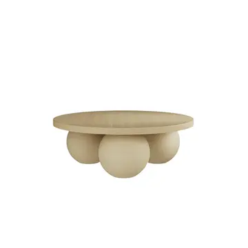 Buy Kenji Coffee Table with Contemporary Concrete Build and Bold Design, Colour: Calico, Item Width: 90 from Furnituretta
