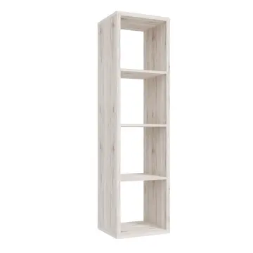 Buy Mauro 3 Shelves Storage Unit in Sand Oak &ndash; 4‑Cube Modern Storage Unit from Furnituretta