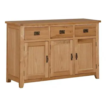 Buy Stirling Large Buffet &ndash; Solid Oak Sideboard with 3 Doors and 3 Drawers from Furnituretta