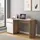 Buy Gretna Computer Desk – Oak Effect with White Gloss, Drawer & Cupboard from Furnituretta