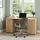 Buy Forres Oak Effect Home Office Computer Desk with Drawers & Cupboard from Furnituretta