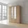 Buy Melrose Sonoma Oak Effect 4 Door 2 Drawer Wardrobe from Furnituretta