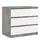 Buy Elegant Storage: Naia Chest of 3 Drawers in Gloss Finish from Furnituretta