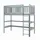Buy Laura Loft Bed, Colour: Grey, Mattresses: Foam Mattress from Furnituretta