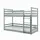 Buy Wooden Bunk Bed Mini, Colour: Grey, Mattress Option: Foam Mattresses from Furnituretta