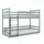 Buy Wooden Bunk Bed Mini, Colour: Grey, Mattress Option: Foam/Bonnell Mattresses from Furnituretta