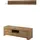 Buy Sky TV Cabinet + Wall Shelf, Colour: Oak Riviera, Item Width: 155 from Furnituretta