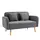 Buy Homcom 2-Seat Loveseat Sofa Chenille Fabric Upholstered Couch from Furnituretta