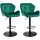 Buy Homcom Bar Stools Set Of 2, Luxurious Velvet-Touch Barstools from Furnituretta