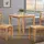 Buy New York Small Dining Table – Natural Oak | Solid Rubberwood Compact Dining Table from Furnituretta