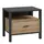 Buy High Rock Bedside: Stylish Matt Black & Riviera Oak Design from Furnituretta
