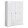 Buy Stylish White 4-Door Wardrobe with 3 Drawers, Colour: White, Item Width: 154 from Furnituretta