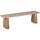 Buy Indus Solid Wood Dining Bench | Rustic Mango Wood Dining Room Furniture from Furnituretta