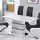 Buy Leona High Gloss Ext Dining Table White & Black from Furnituretta