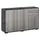 Buy Homcom High Gloss Sideboard, Side Cabinet, Push-Open Design from Furnituretta